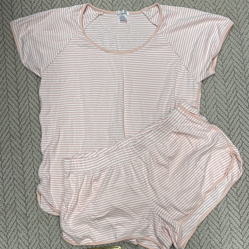 Lake Striped Pink Sleepwear Set
